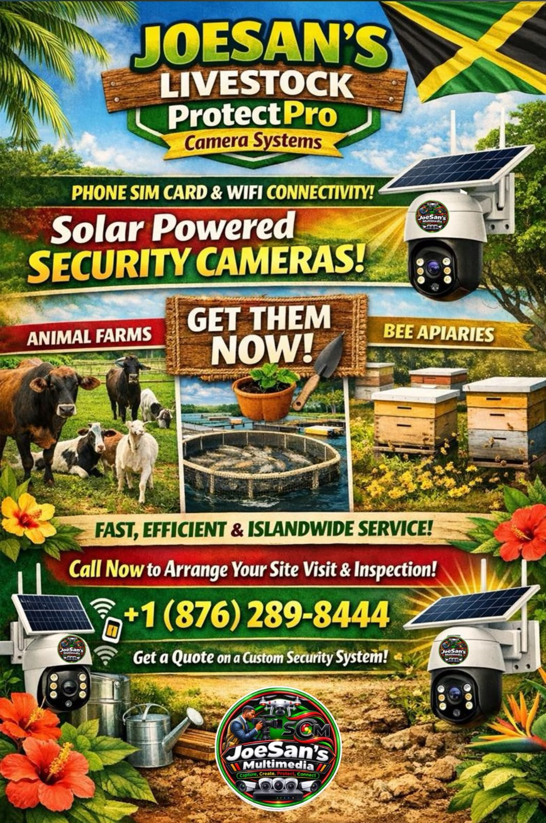 JoeSan's Livestock ProtectPro solar security cameras